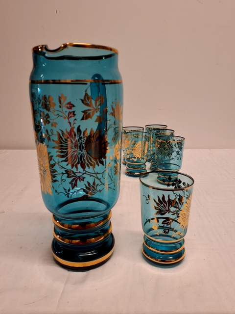 Kande og 6 glas